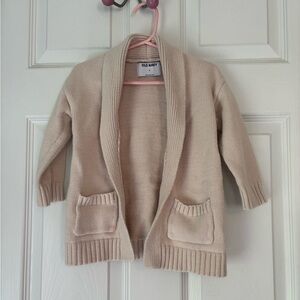 Old Navy Tan Ribbed Knit Cardigan Sweater